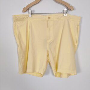 Good Man Brand Men's NEW Shorts Size XXL Yellow Cotton Casual Flat Front Outdoor